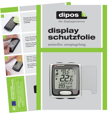 3x Schutzfolie matt für Sigma Rox 9.1 Display-Schu (1)