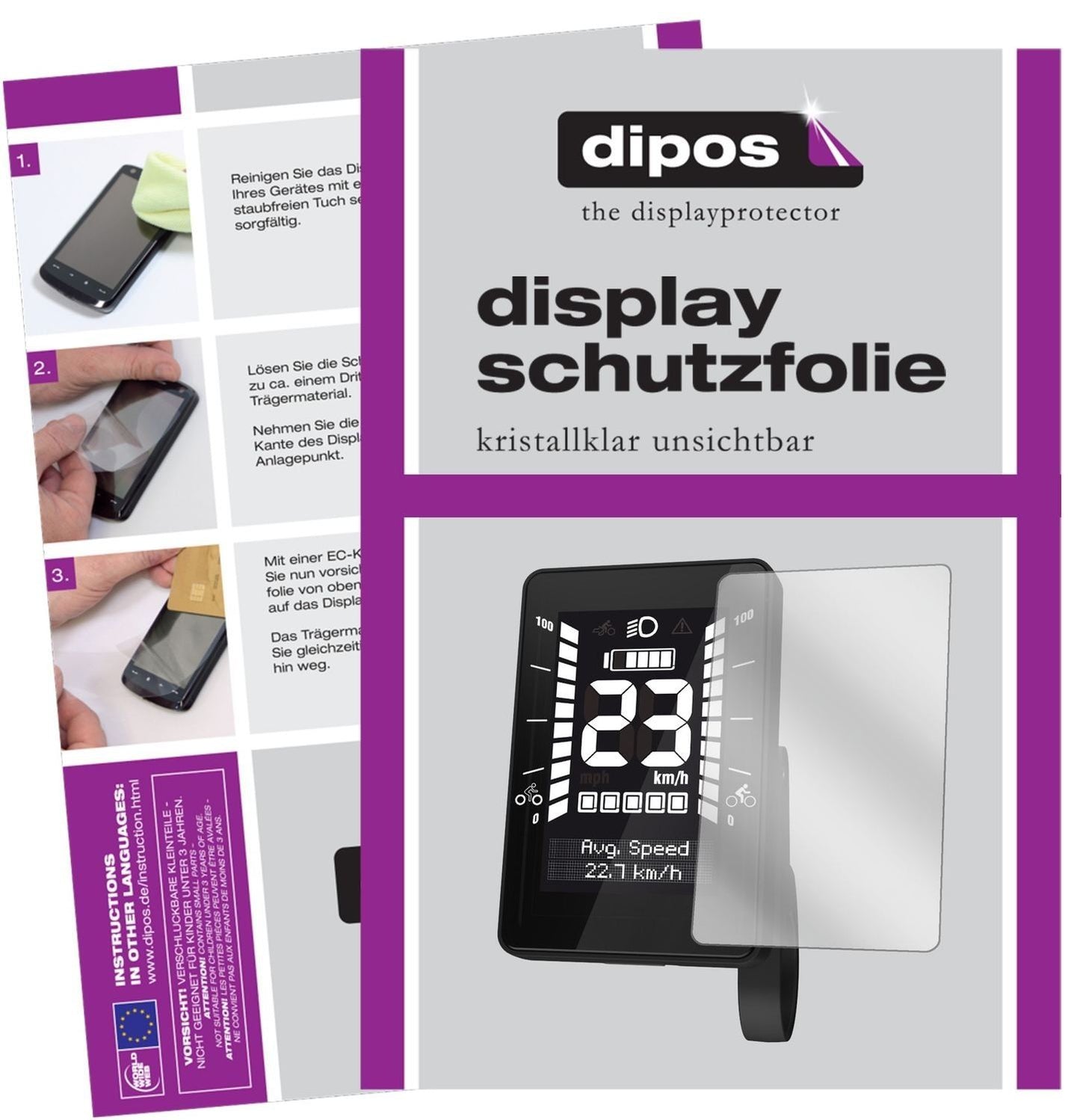 3x Schutzfolie klar für Brose New Style Display Di (1)