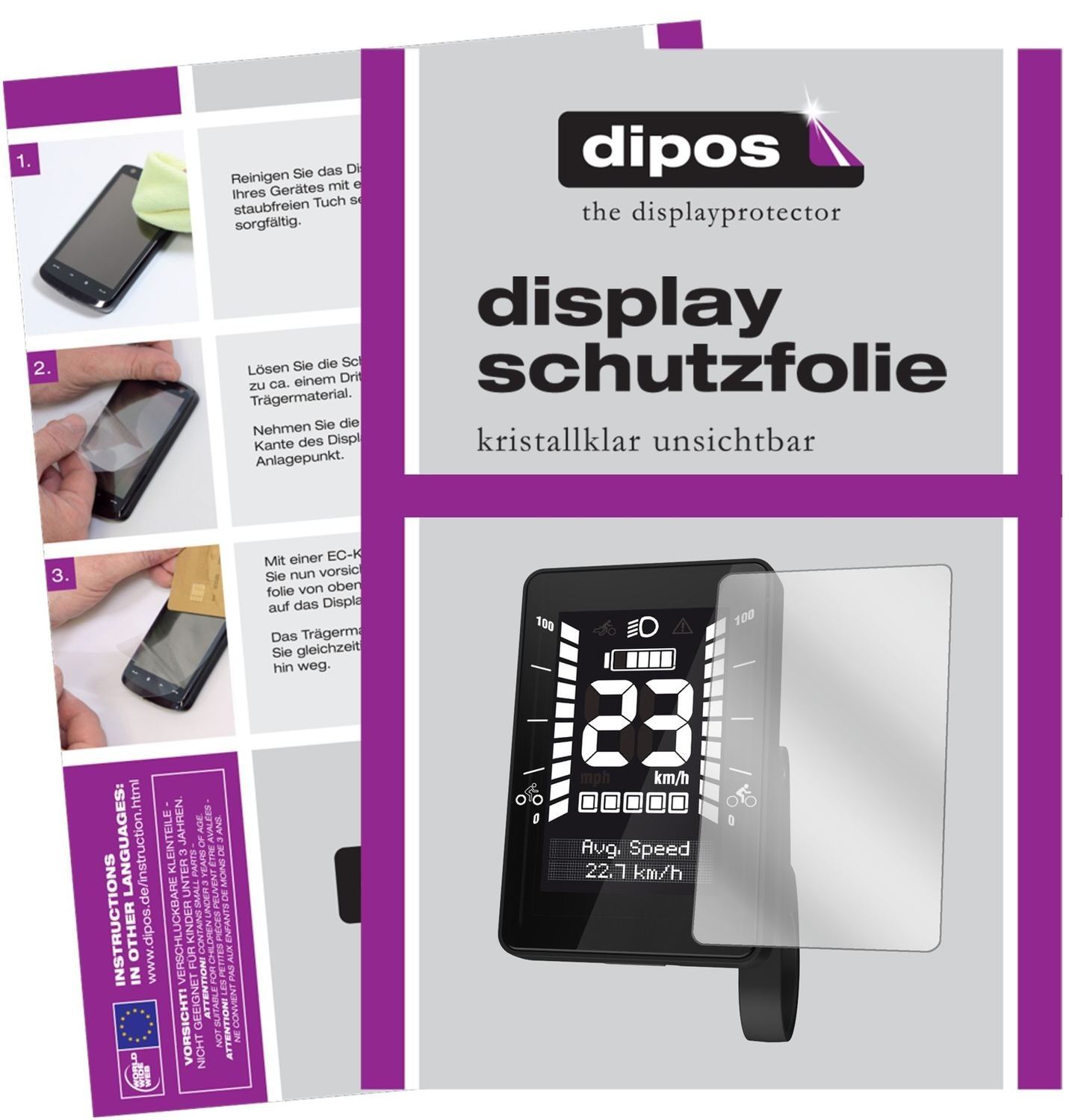 3x Schutzfolie klar für Brose New Style Display Di (1)