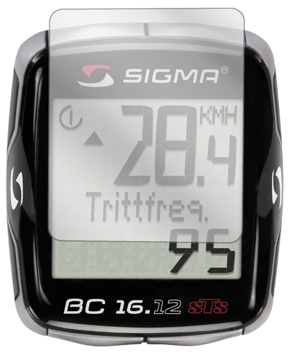 3x Schutzfolie klar für Sigma BC 16.12 STS Display (2)