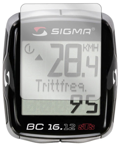 3x Schutzfolie klar für Sigma BC 16.12 STS Display (2)