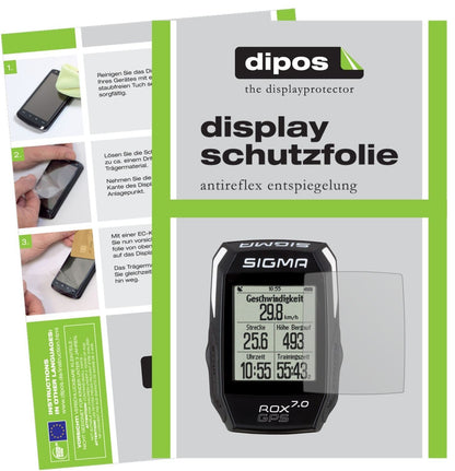 3x Schutzfolie matt für Sigma Rox GPS 7.0 Display- (1)