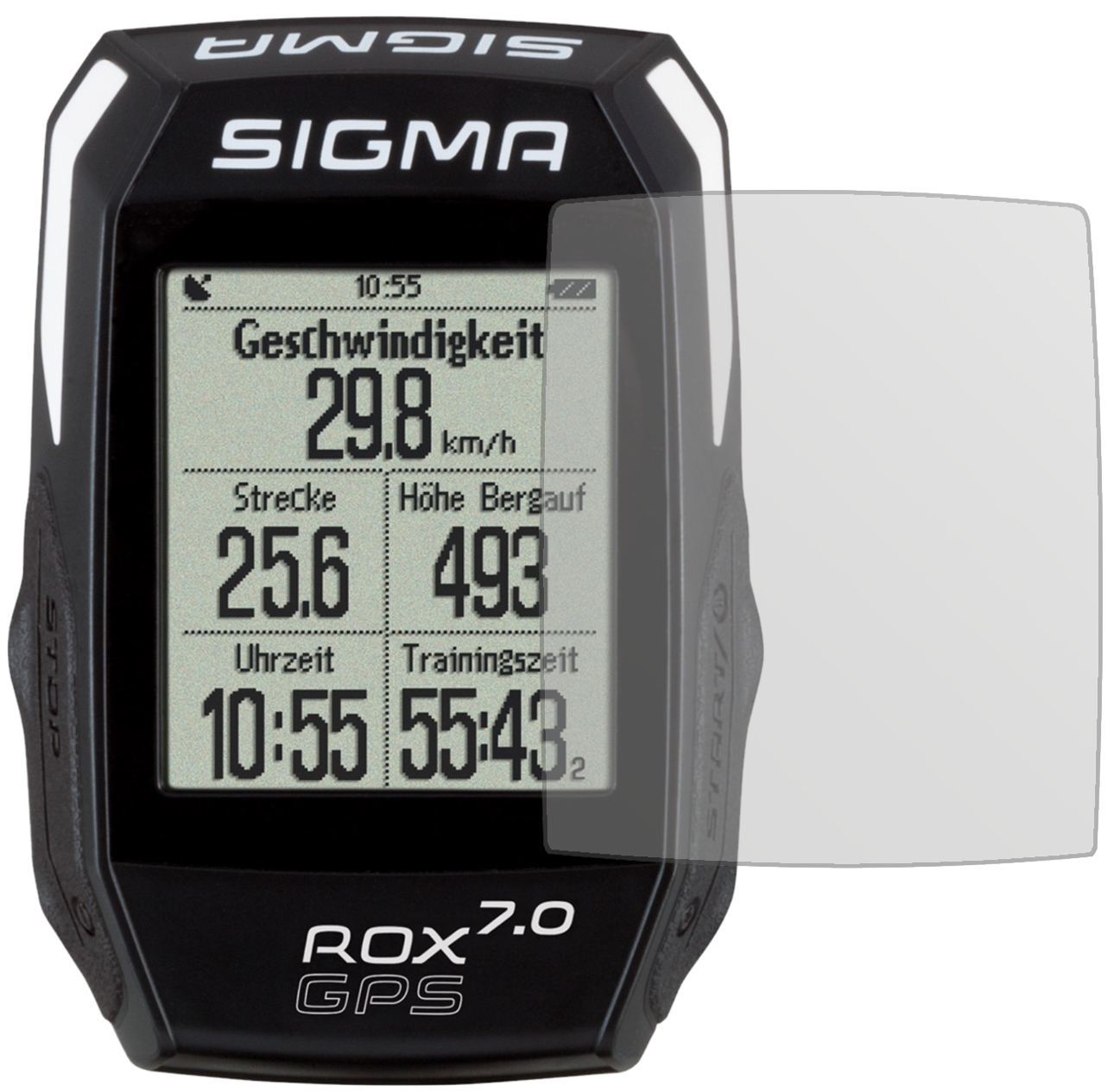 3x Schutzfolie matt für Sigma Rox GPS 7.0 Display- (2)