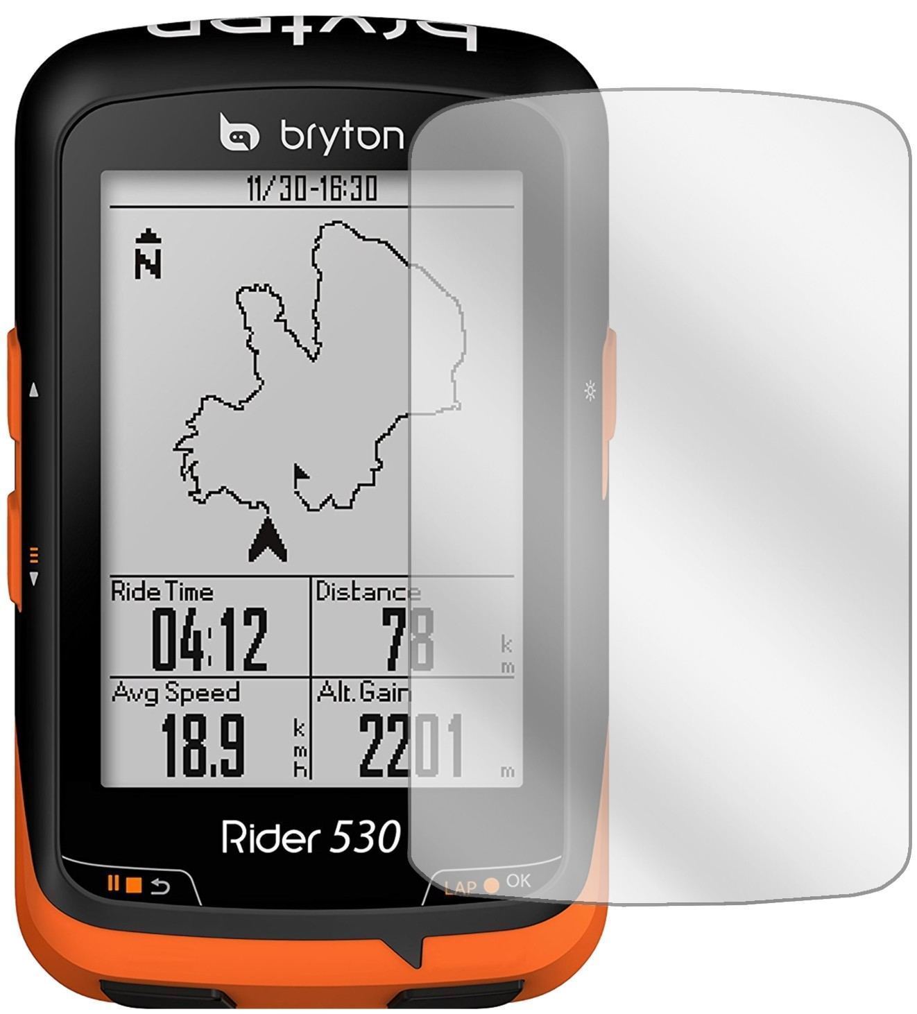 3x Schutzfolie klar für Bryton Rider 530 Display-S (2)
