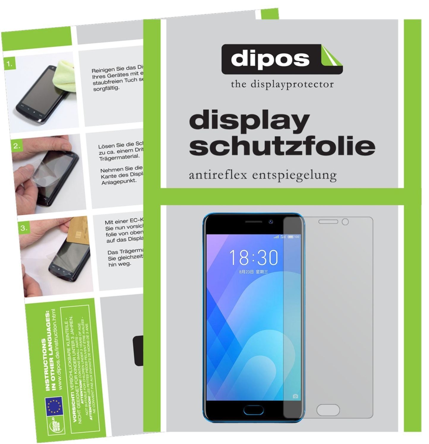 6x Schutzfolie matt für Meizu M6 Note Display-Schu (1)