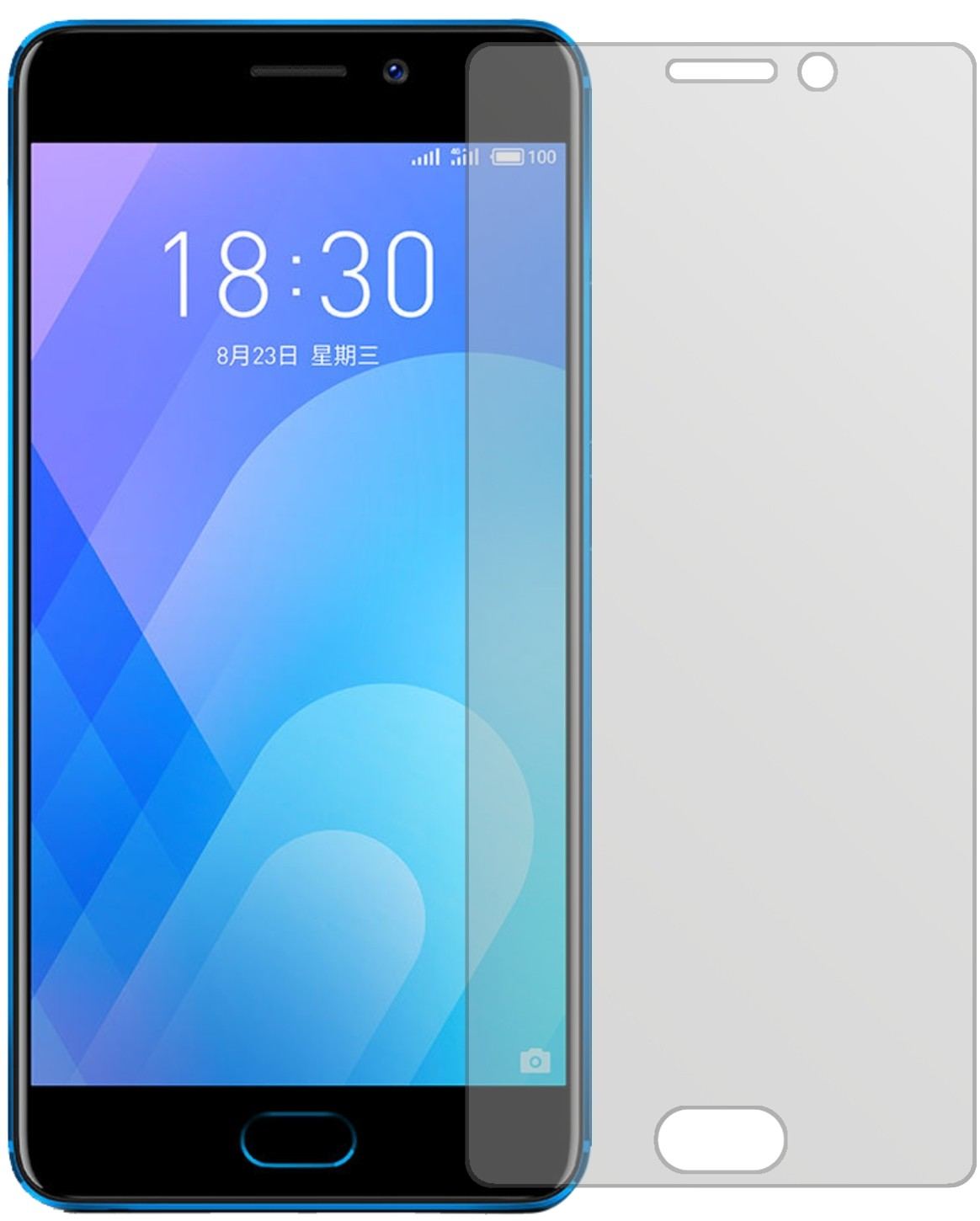 6x Schutzfolie matt für Meizu M6 Note Display-Schu (2)