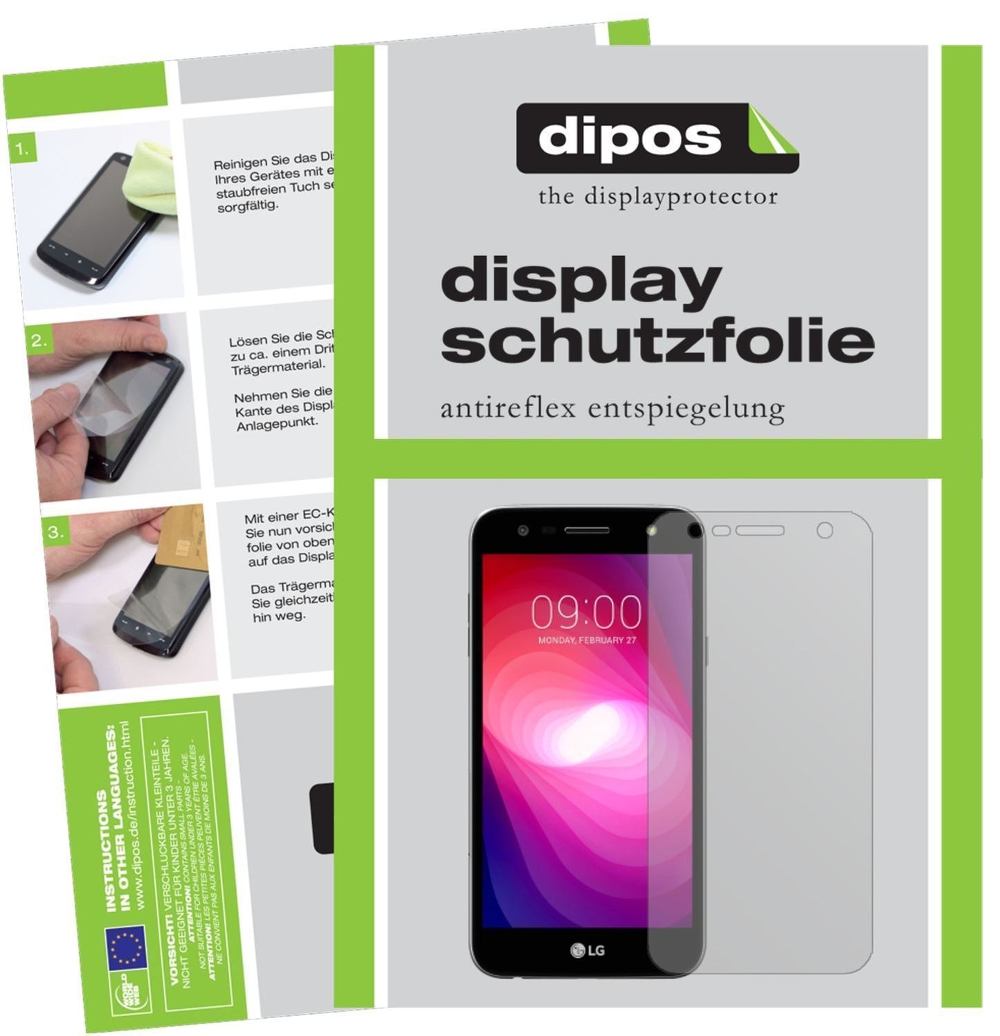 6x Schutzfolie matt für LG X Power 2 Display-Schut (1)