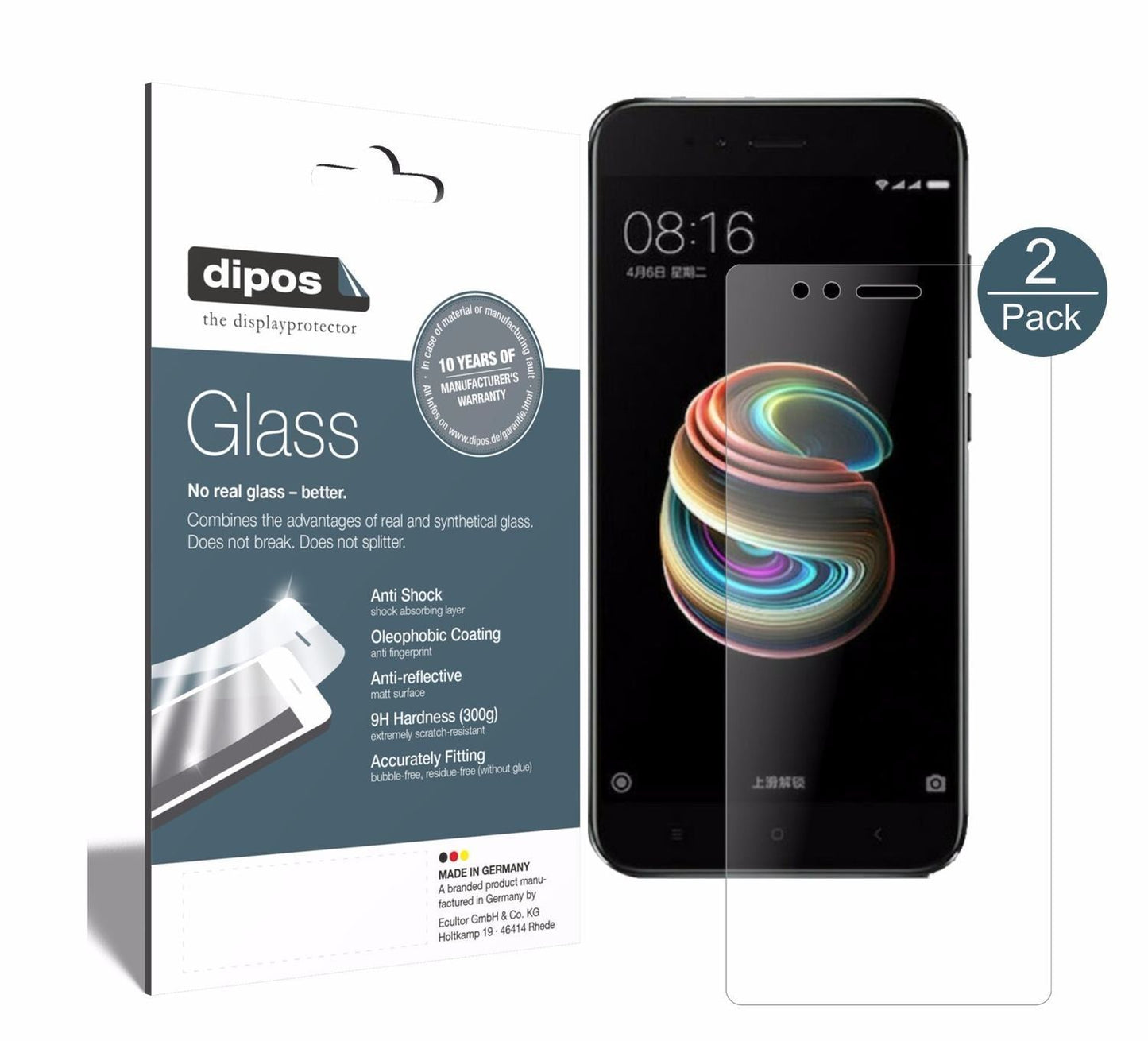2x 9H Schutzfolie matt für Xiaomi Mi 5X Panzerfoli (1)
