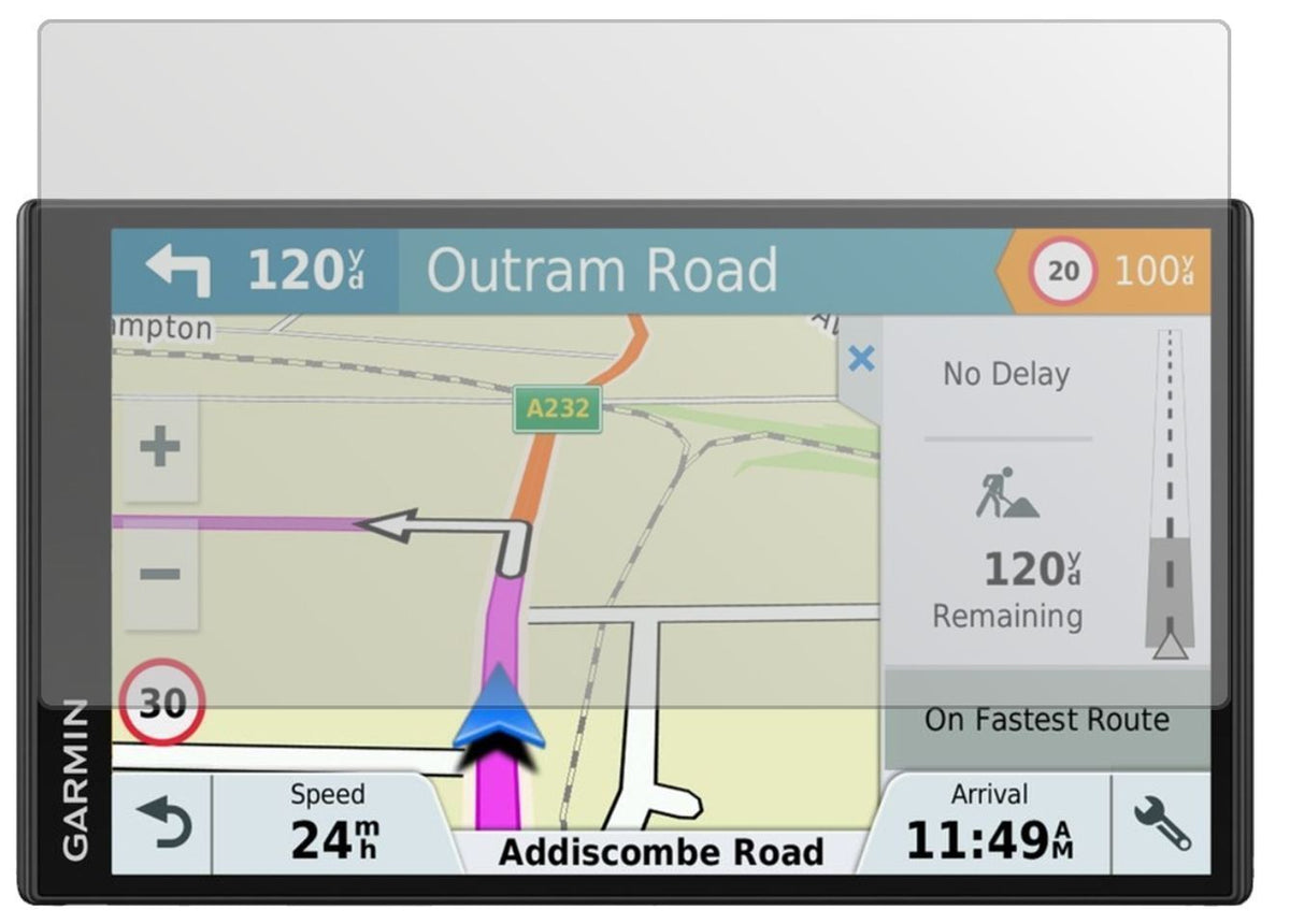3x Schutzfolie matt für Garmin DriveSmart 61 LMT-D (2)