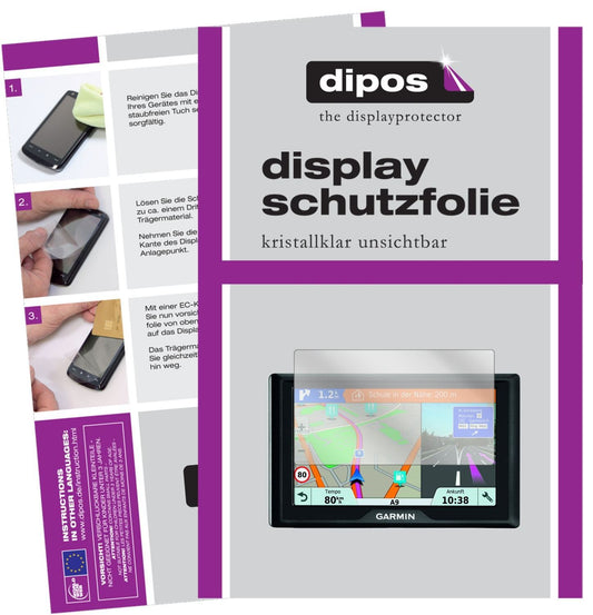3x Schutzfolie klar für Garmin Drive 51 LMT-S Disp (1)
