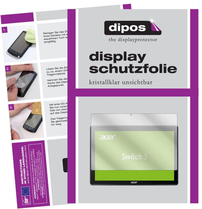 2x Schutzfolie klar für Acer Switch 3 SW312-31 Dis (1)