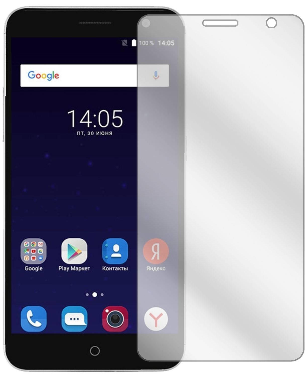 6x Schutzfolie klar für ZTE Blade V7 Plus Display- (2)