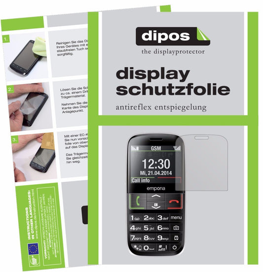 2x Schutzfolie matt für Emporia Euphoria V50 Displ (1)
