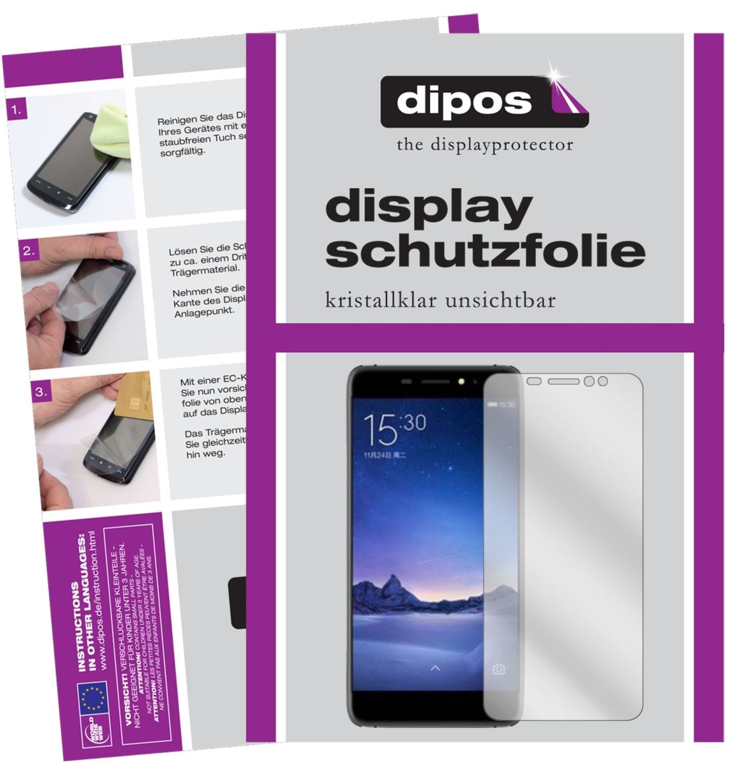 2x Schutzfolie klar für Ulefone S8 Pro Display-Sch (1)