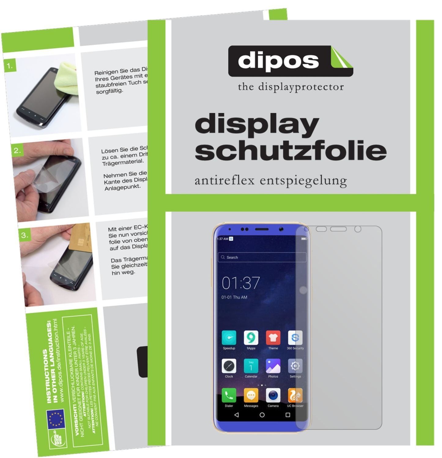 6x Schutzfolie matt für BLUBOO S8 Display-Schutzfo (1)