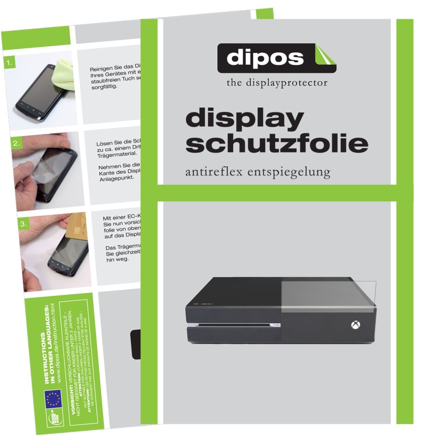 2x Schutzfolie matt für XBOX ONE Display-Schutzfol (1)