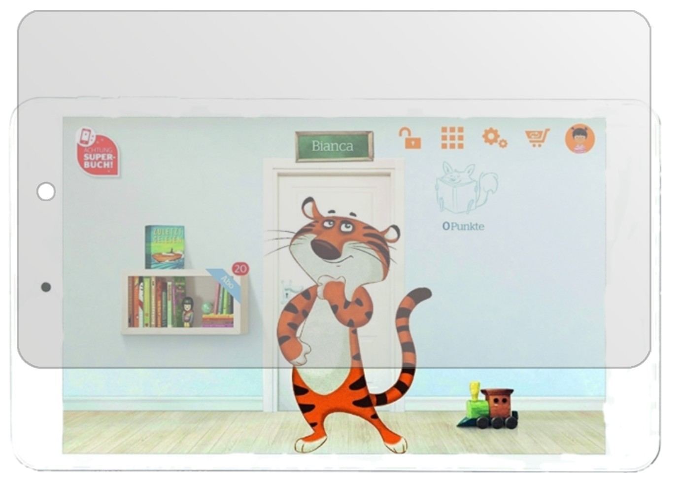 2x Schutzfolie matt für Odys TigerTab Display-Schu (2)