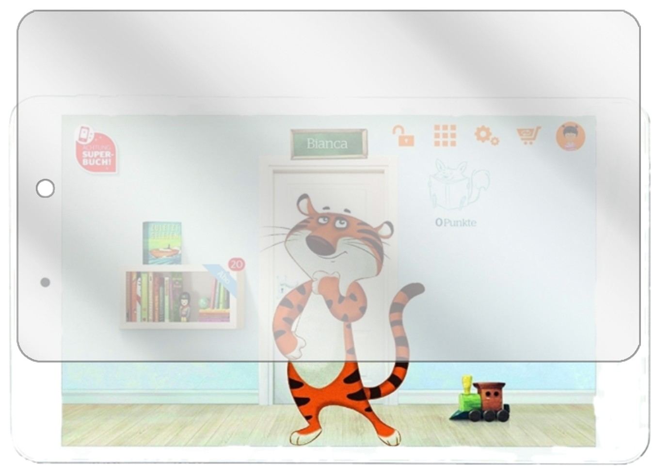 2x Schutzfolie klar für Odys TigerTab Display-Schu (2)