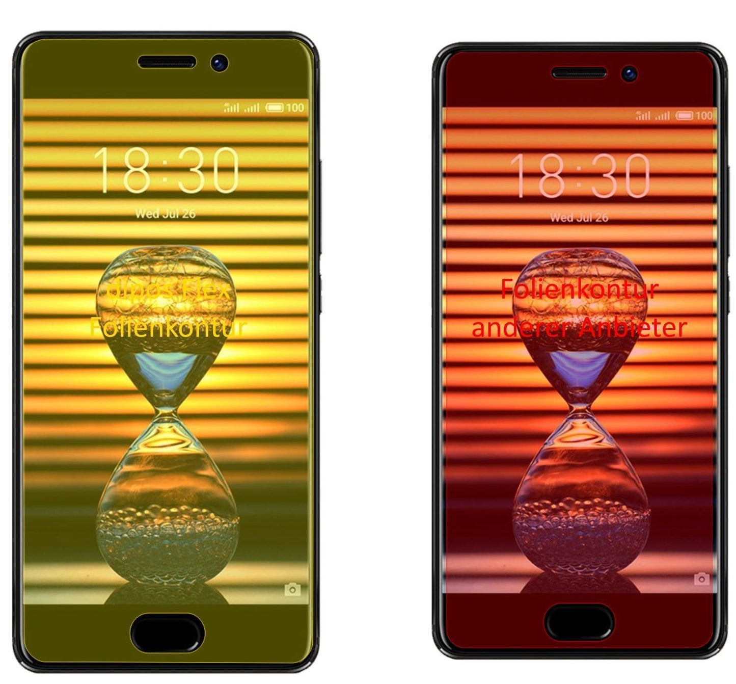 3x 3D Full Cover Schutzfolie für Meizu Pro 7 (2)
