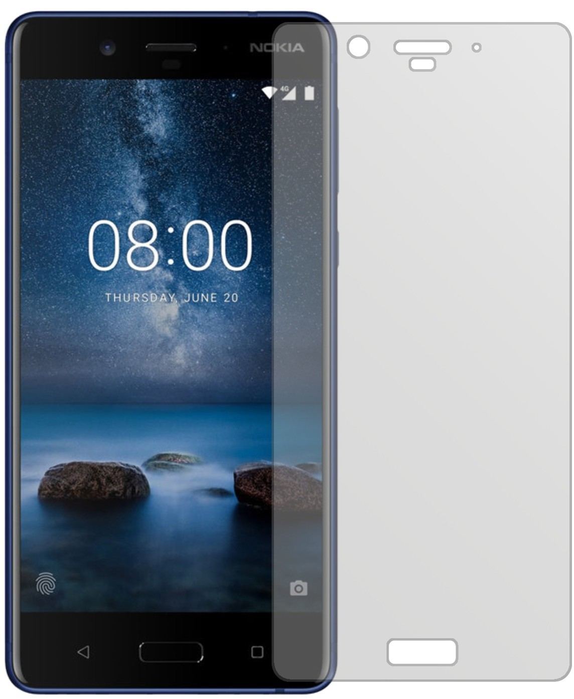 6x Schutzfolie matt für Nokia 8 Display-Schutzfoli (2)