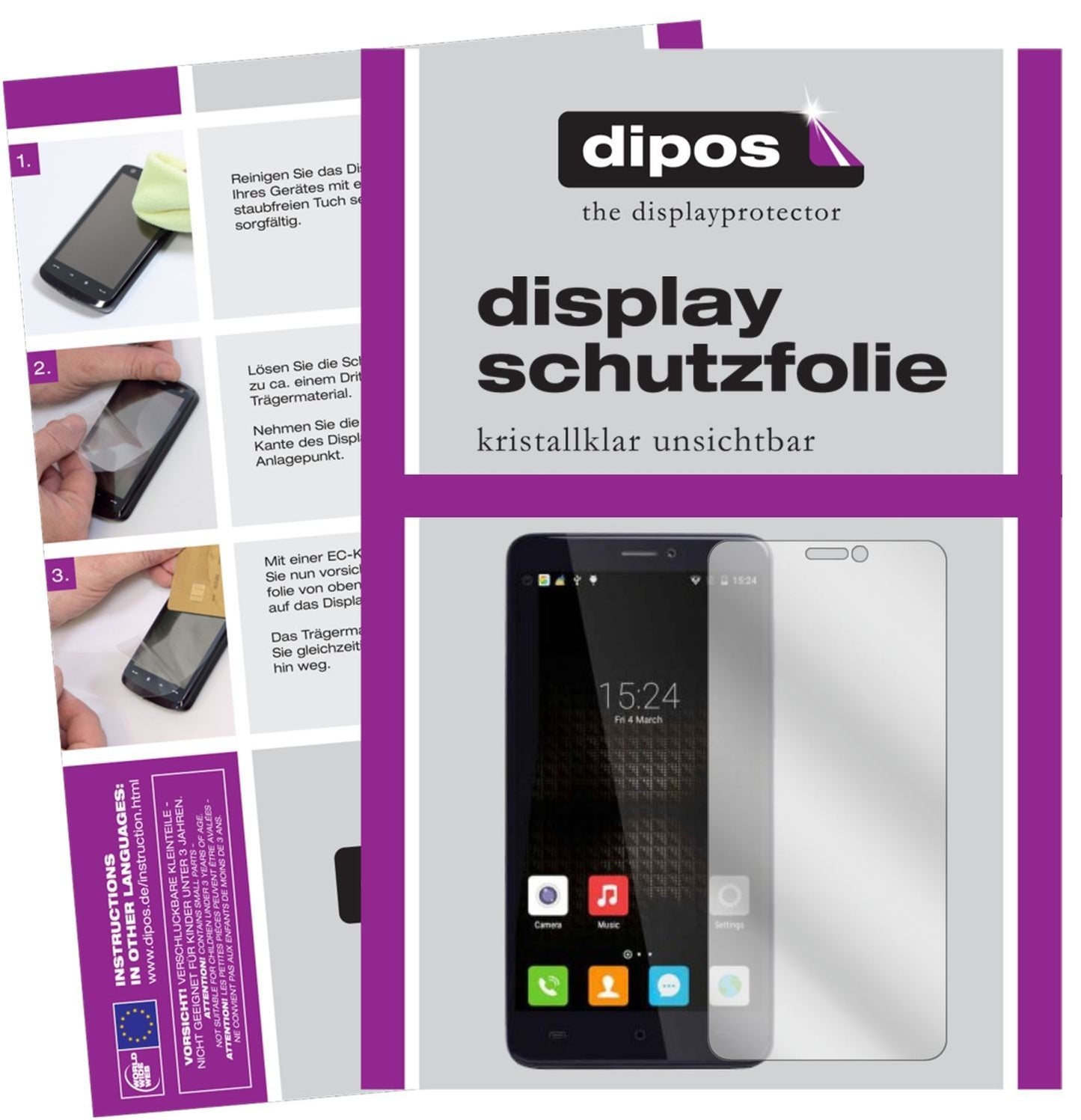 6x Schutzfolie klar für Cubot Max Display-Schutzfo (1)