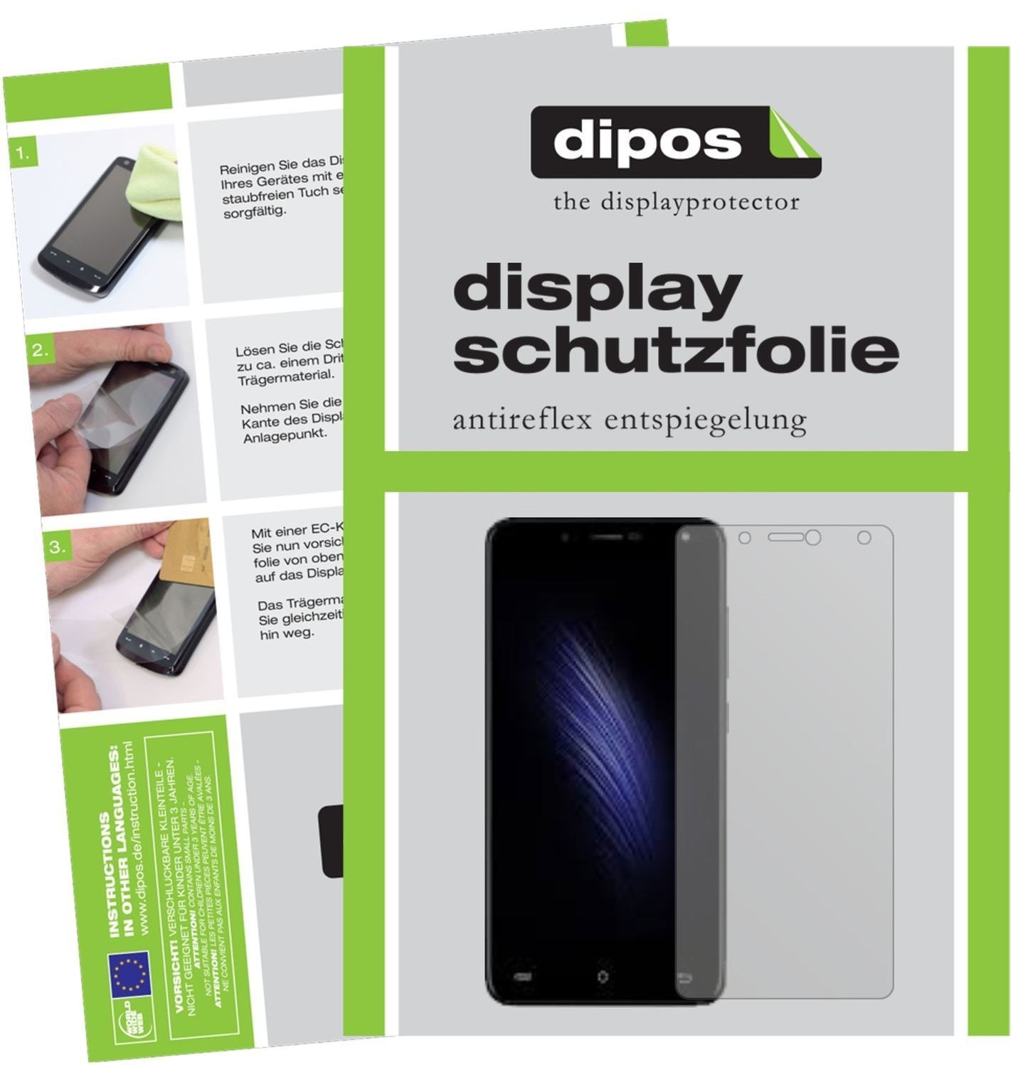 6x Schutzfolie matt für Cubot Hafury Mix 2017 Disp (1)