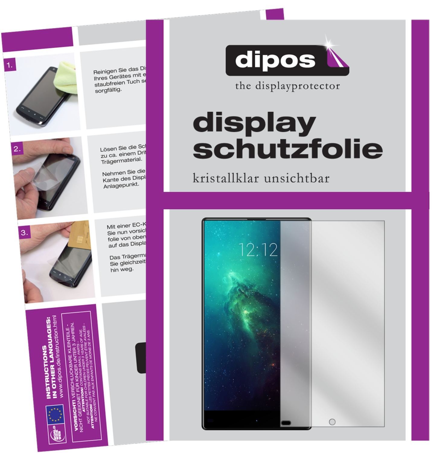6x Schutzfolie klar für VKWORLD Mix Plus Display-S (1)