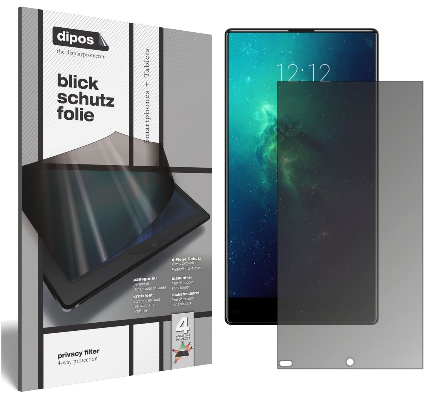 Blickschutzfolie für VKWORLD Mix Plus matt Schutzf (1)