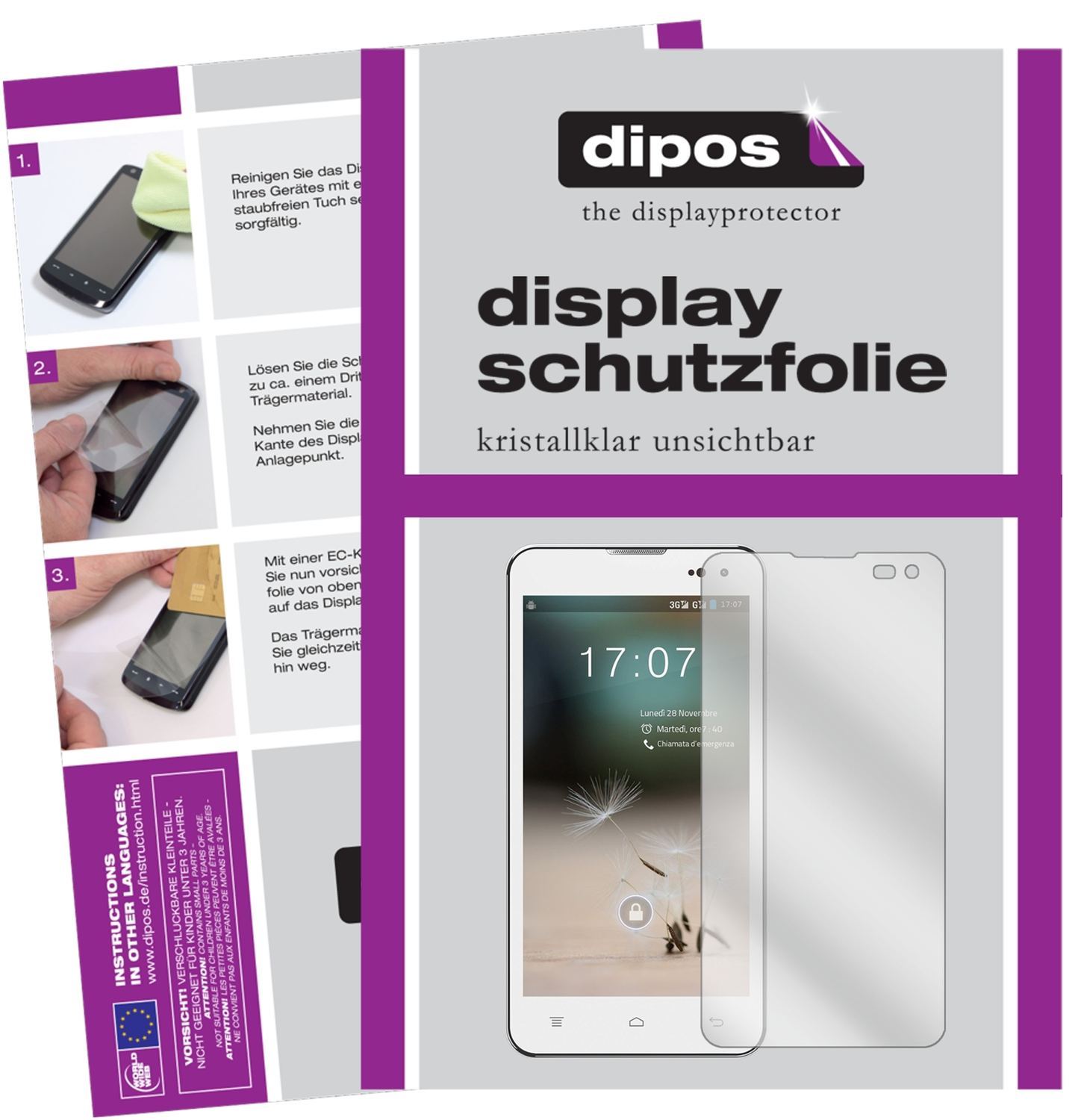 6x Schutzfolie klar für Hisense HS-U971AE Display- (1)