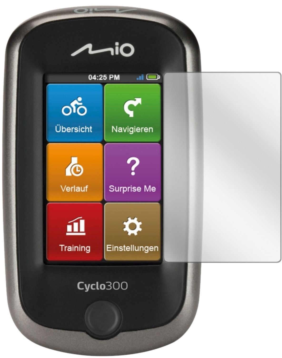 3x Schutzfolie klar für Mitac Mio Cyclo 300 Europe (2)