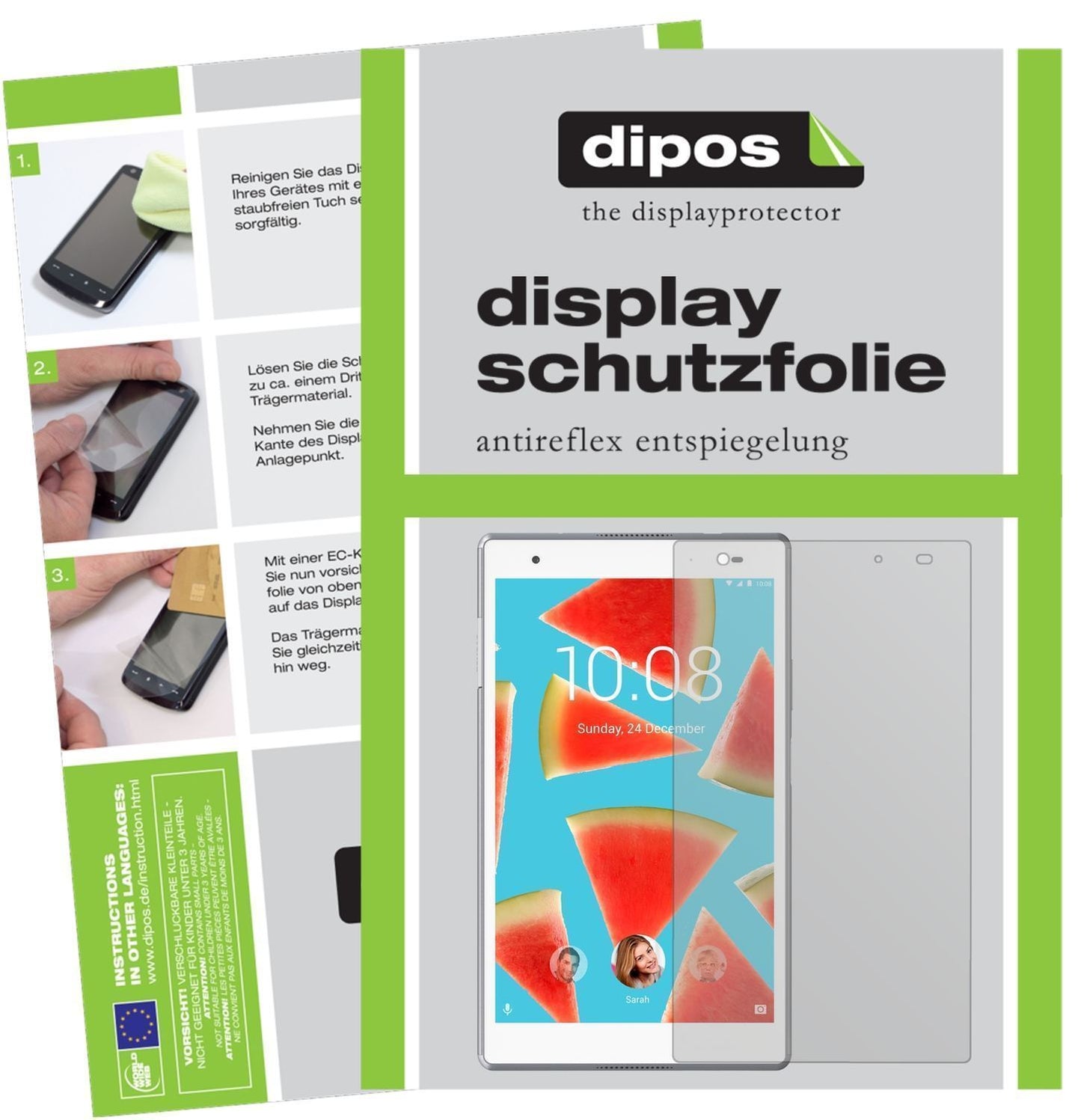 2x Schutzfolie matt für Lenovo Tab4 8 Plus TB-8704 (1)