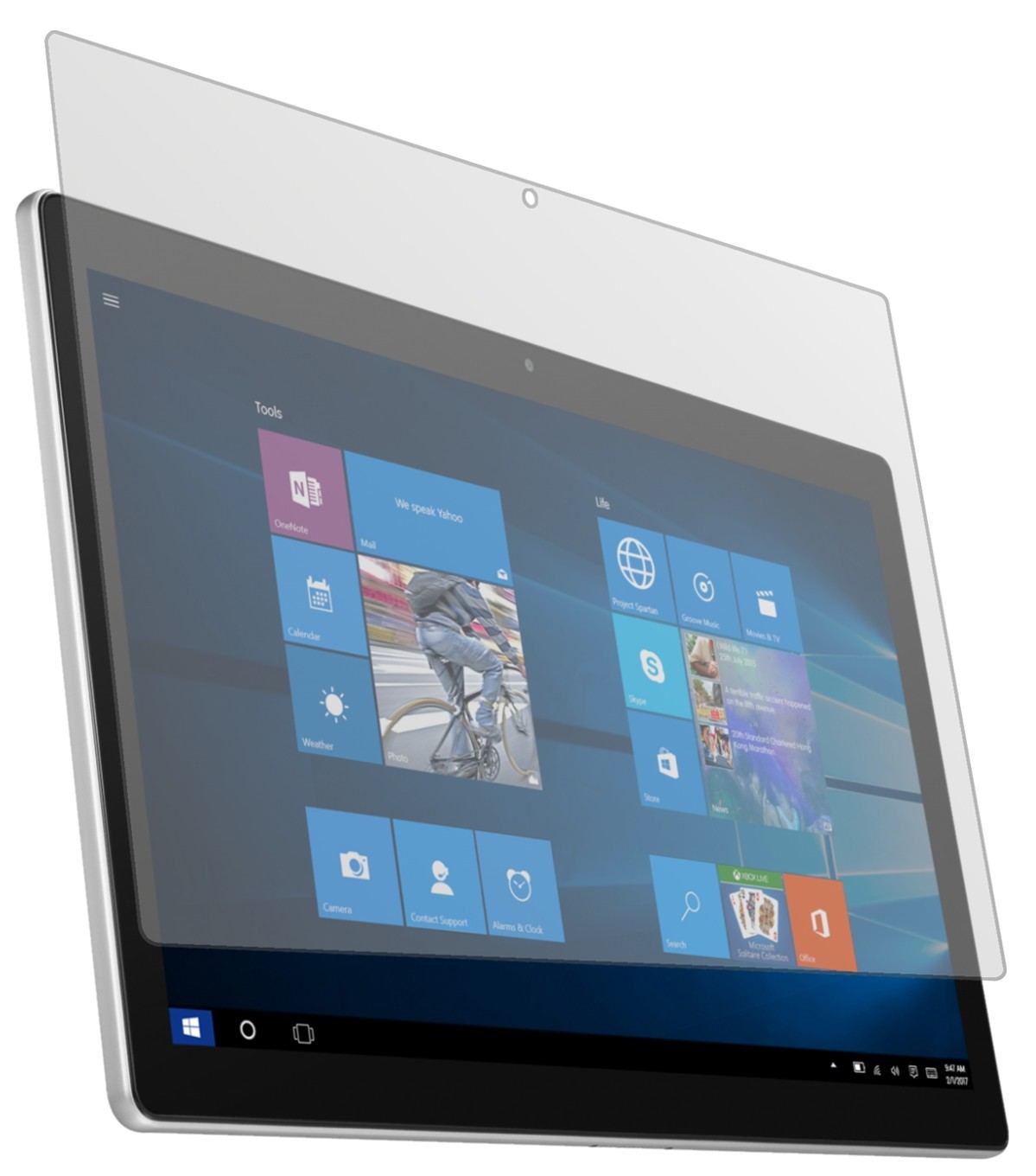 2x Schutzfolie matt für Alcatel PLUS 12 Display-Sc (2)