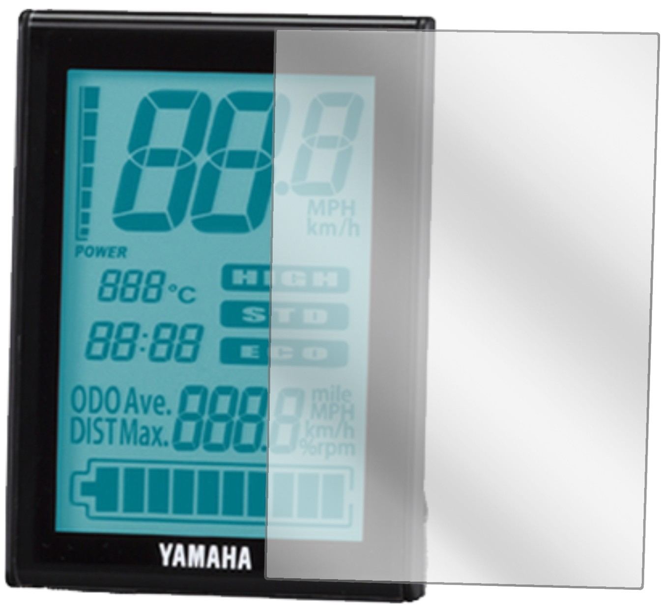 3x Schutzfolie klar für Yamaha LCD Display (E-Bike (2)