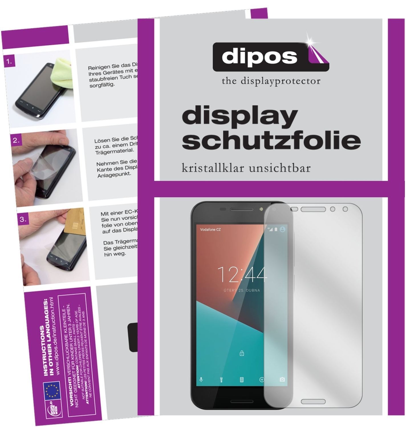 6x Schutzfolie klar für Vodafone Smart N8 Display- (1)
