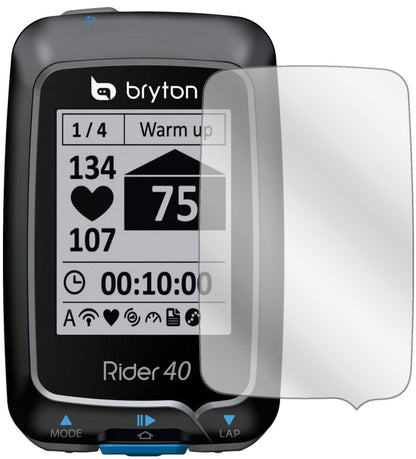 3x Schutzfolie klar für Bryton Rider 40 (E-Bike Di (2)