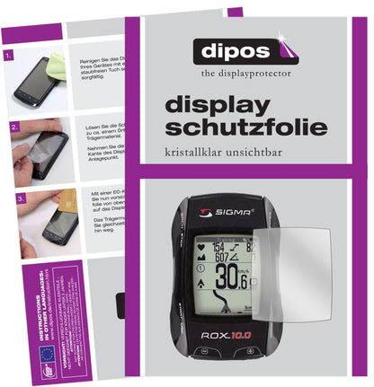 3x Schutzfolie klar für Sigma Rox 10.0 Display-Sch (1)