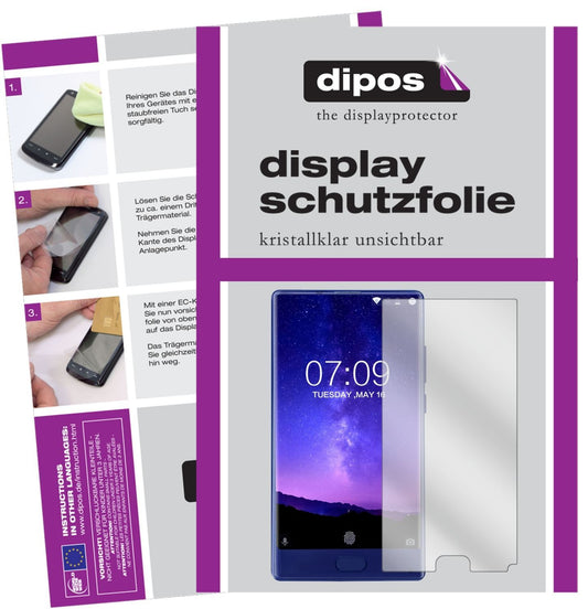 6x Schutzfolie klar für Doogee Mix (5,5 Zoll) Disp (1)