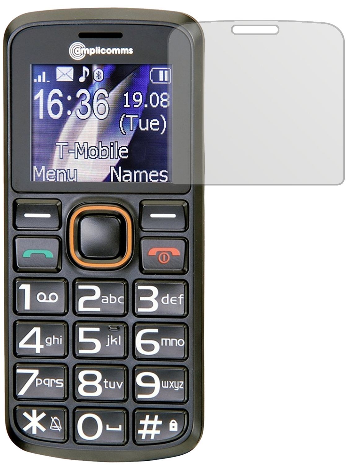6x Schutzfolie matt für Amplicomms PowerTel M6300  (2)