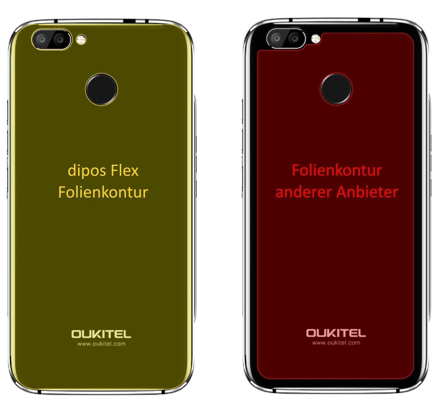 3x 3D Full Cover Schutzfolie für Oukitel U22 Rücks (2)