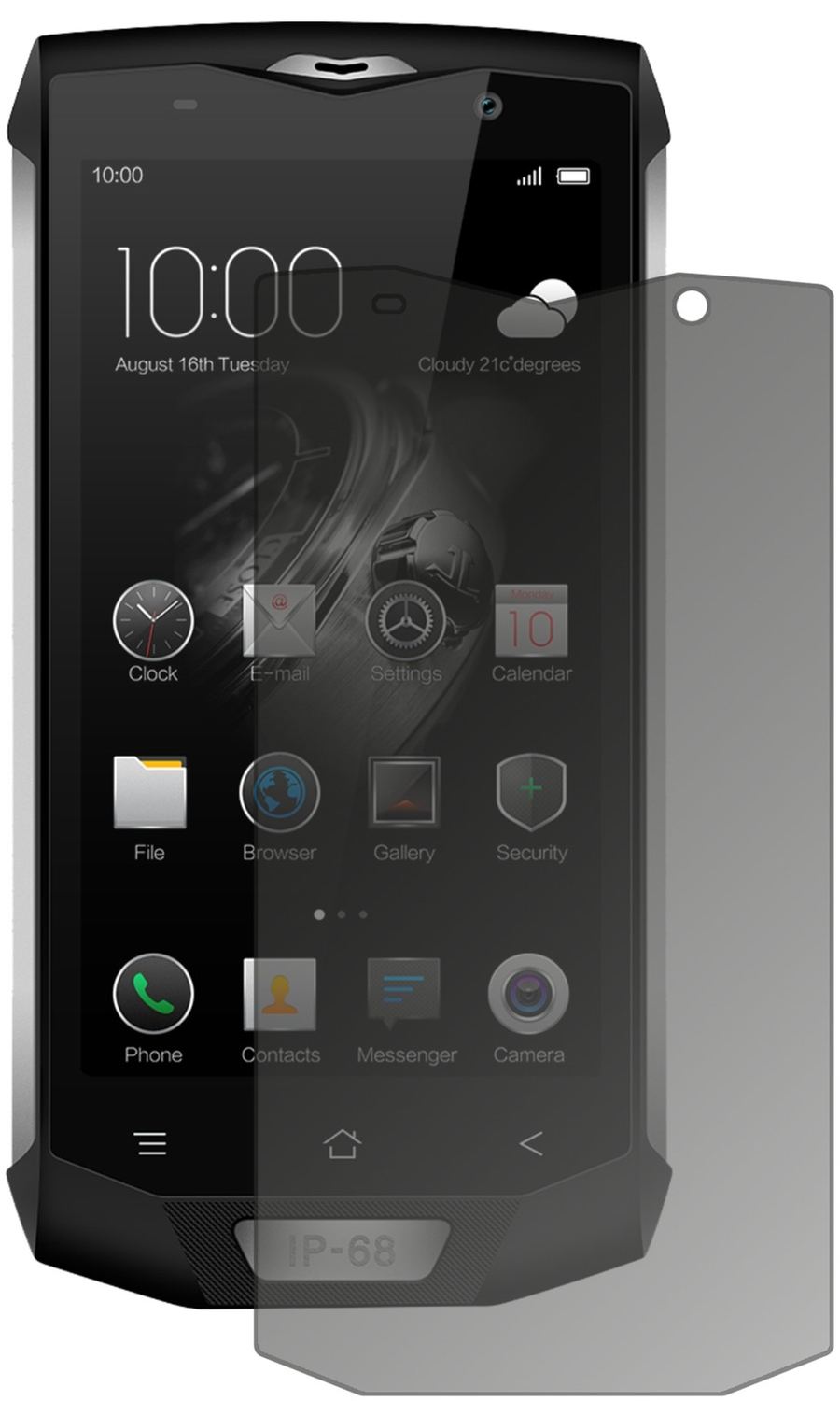 Blickschutzfolie für Blackview BV8000 Pro matt Sch (2)
