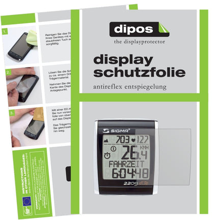 6x Schutzfolie matt für Sigma BC 2209 STS (E-Bike  (1)