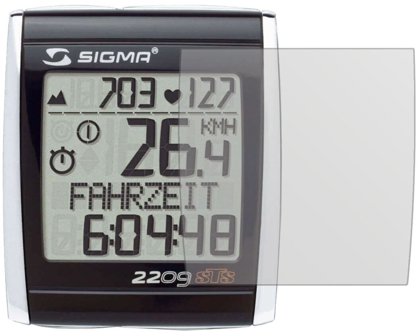 6x Schutzfolie matt für Sigma BC 2209 STS (E-Bike  (2)