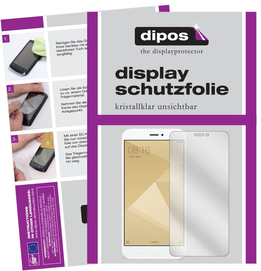 6x Schutzfolie klar für Xiaomi Redmi 4X Display-Sc (1)
