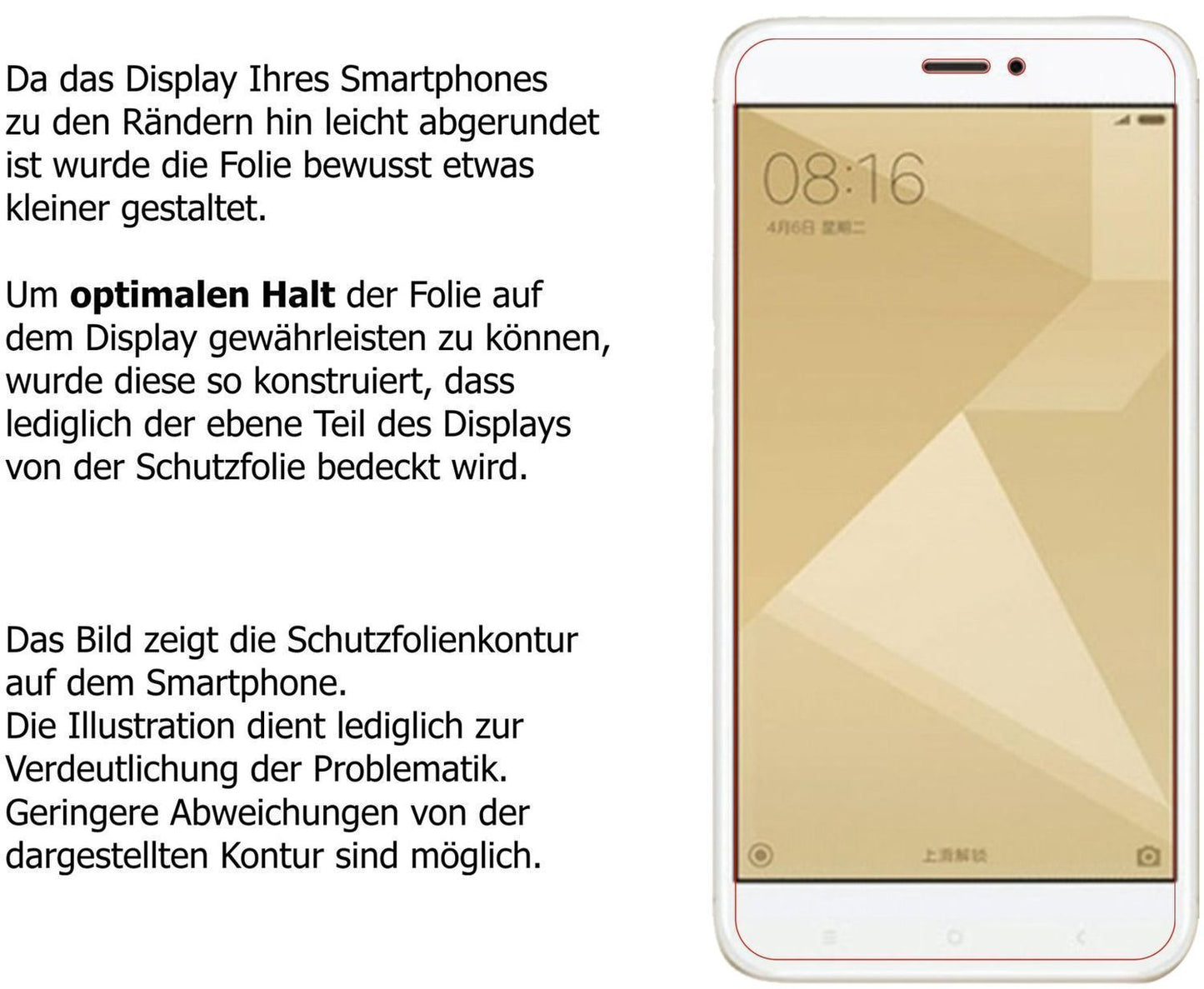 6x Schutzfolie klar für Xiaomi Redmi 4X Display-Sc (5)