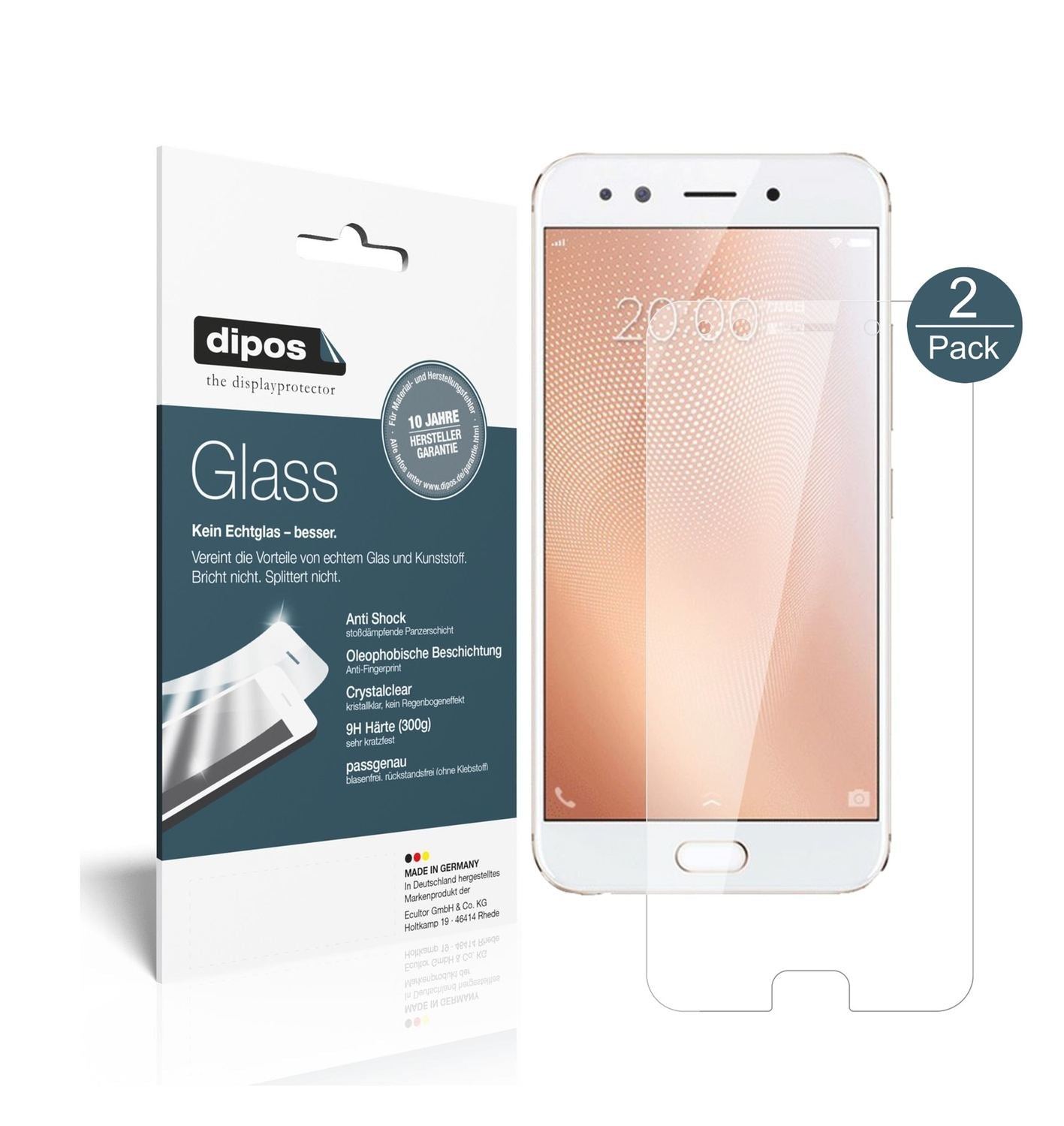 2x 9H Schutzfolie für Vivo X9s Plus Panzerfolie (1)