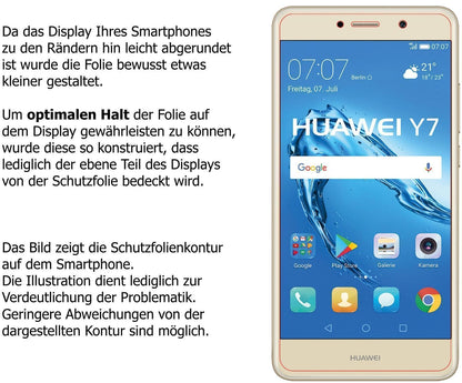6x Schutzfolie klar für Huawei Y7 (2017) Display-S (5)
