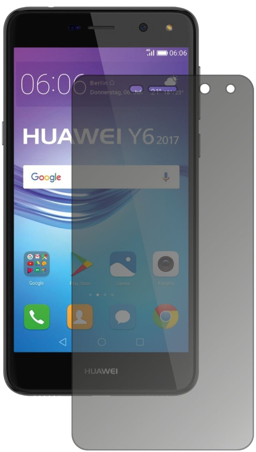 Blickschutzfolie für Huawei Y6 (2017) matt Schutzf (2)