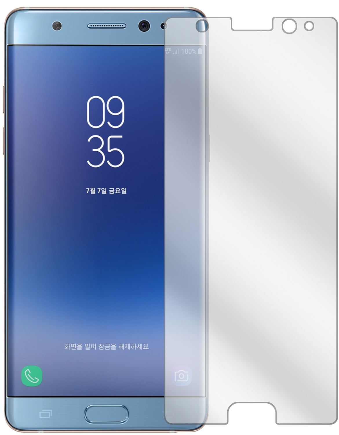 6x Schutzfolie klar für Samsung Galaxy Note FE Dis (2)