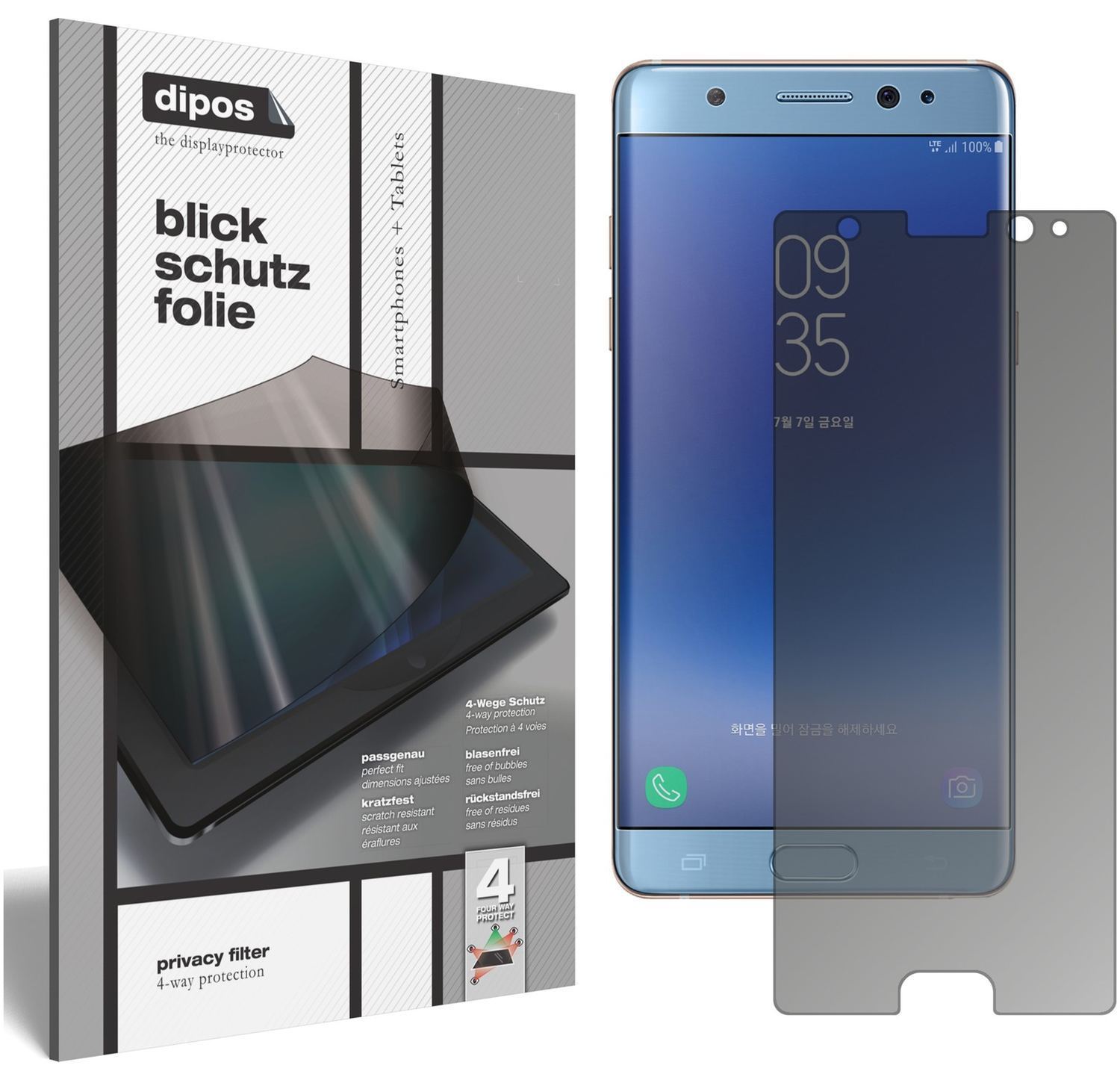 Blickschutzfolie für Samsung Galaxy Note FE matt S (1)