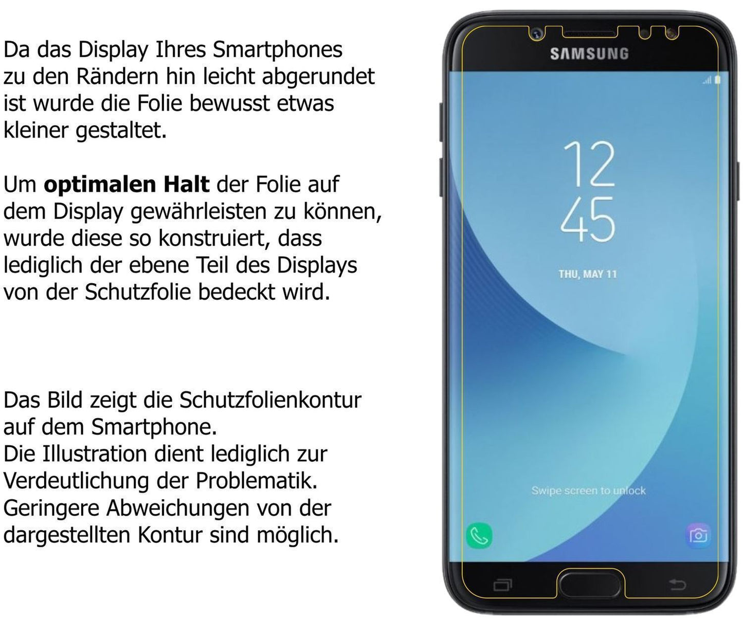 2x 9H Schutzfolie für Samsung Galaxy J7 Pro Panzer (9)